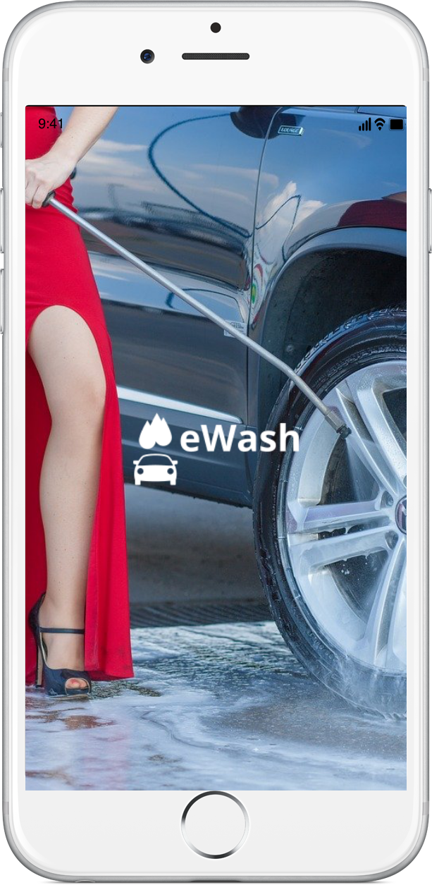 eWash app on iPhone